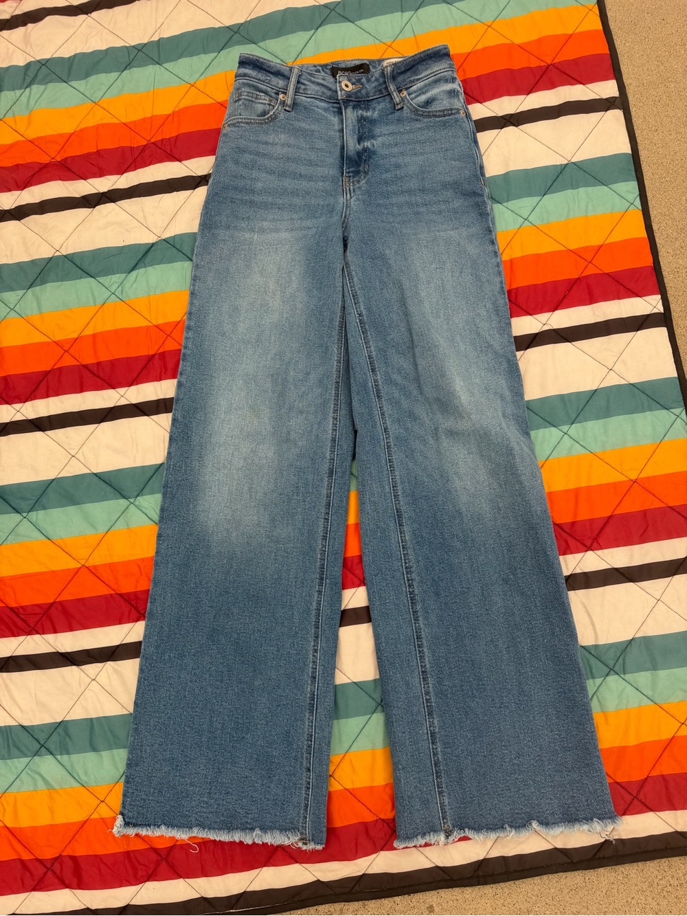 BCBGeneration High-Rise Wide Leg Jeans